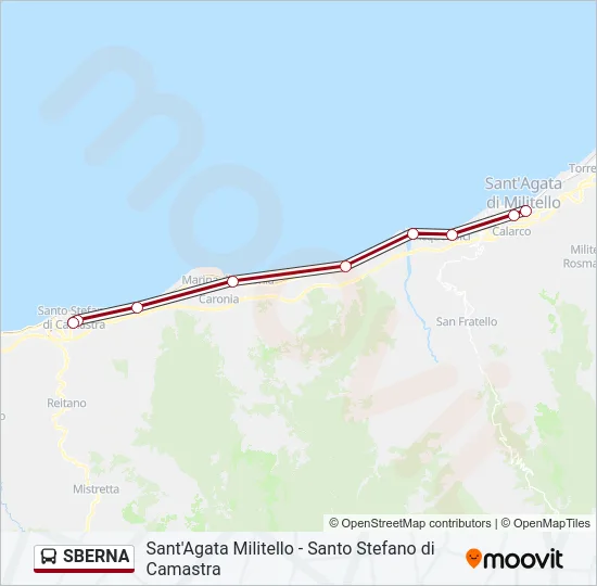 SBERNA Bus Line Map
