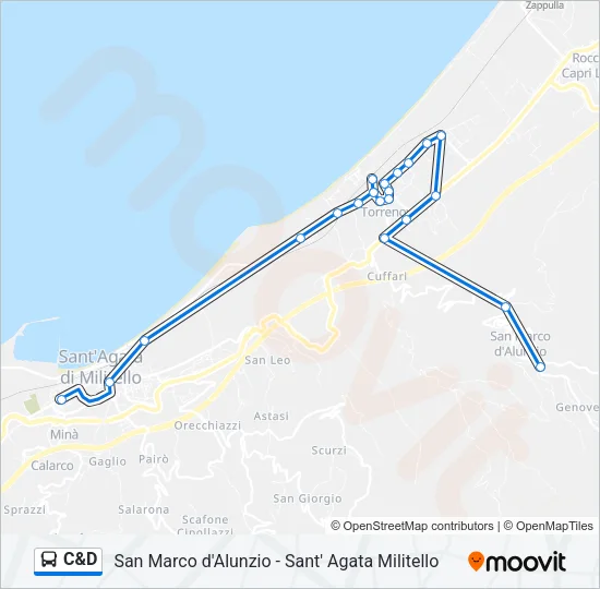C&D Bus Line Map