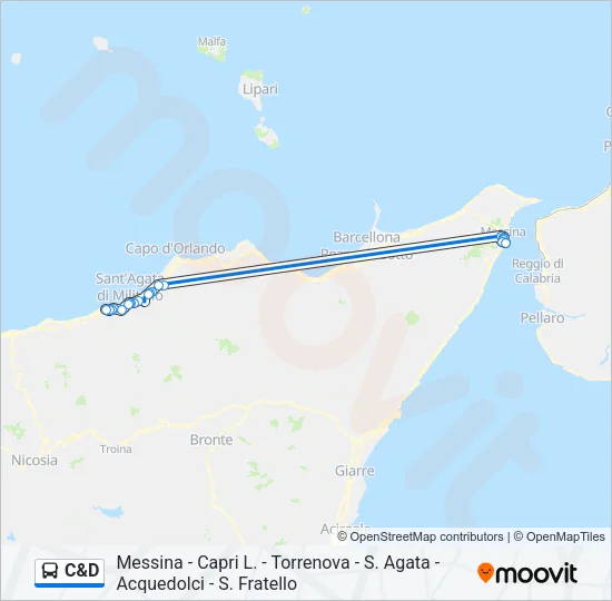 C&D Bus Line Map