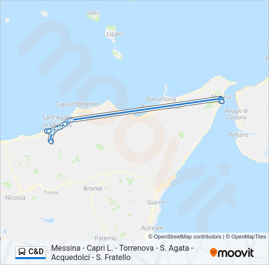 C&D Bus Line Map