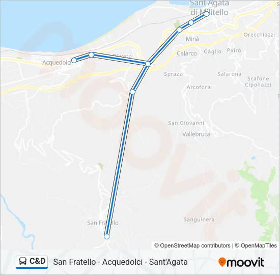 C&D Bus Line Map