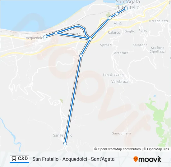 C&D Bus Line Map