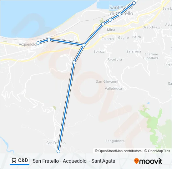 C&D Bus Line Map