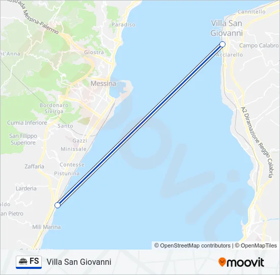 FS Ferry Line Map