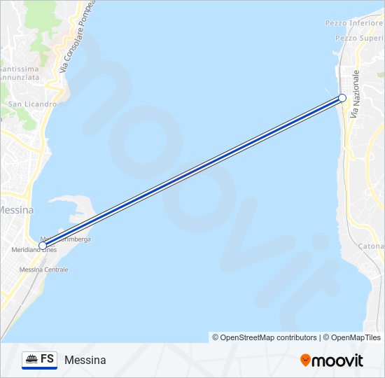 FS ferry Line Map