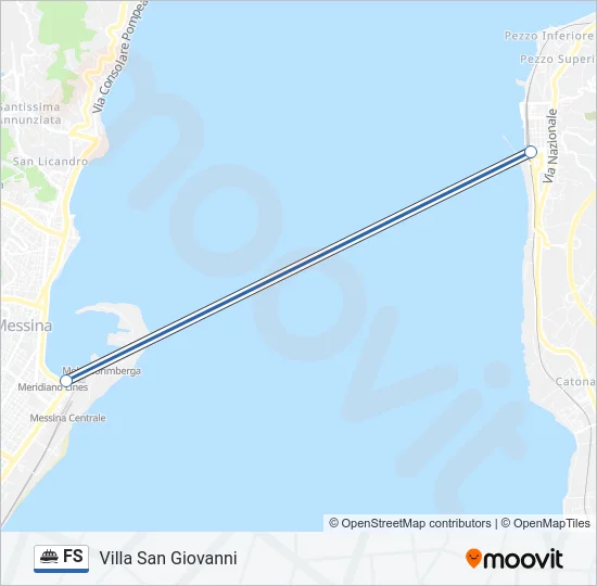 FS Ferry Line Map