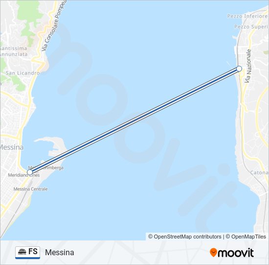 FS ferry Line Map