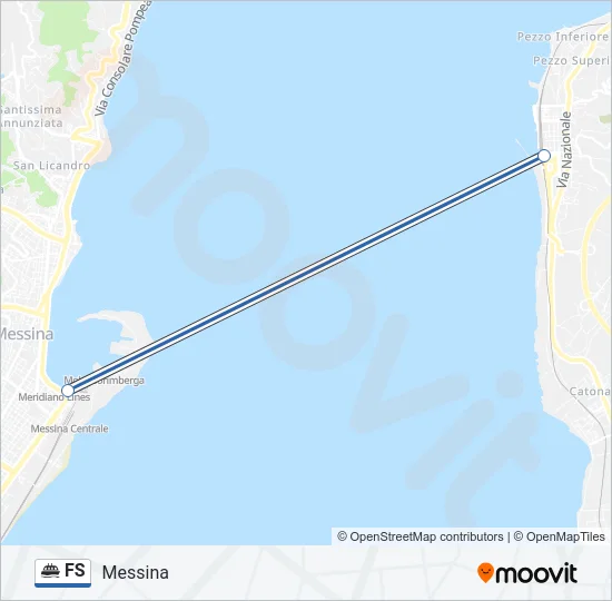 FS Ferry Line Map