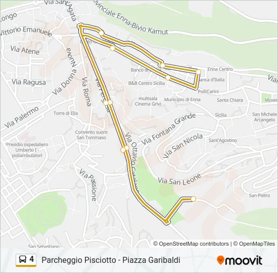 4 Bus Line Map