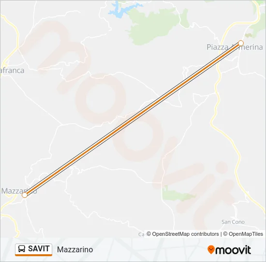 SAVIT Bus Line Map