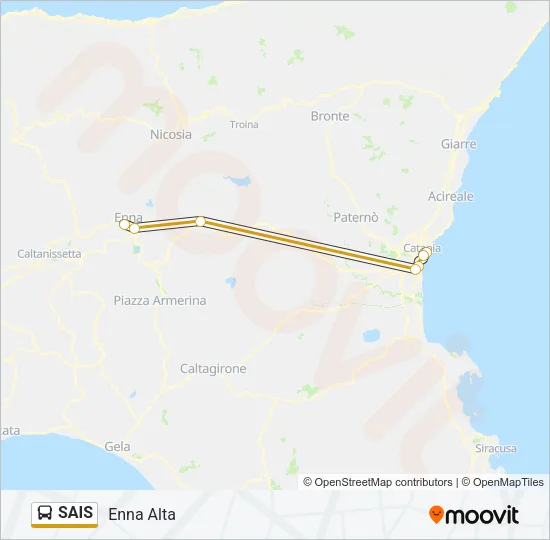 SAIS Bus Line Map