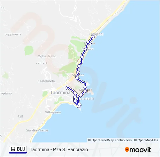 BLU Bus Line Map