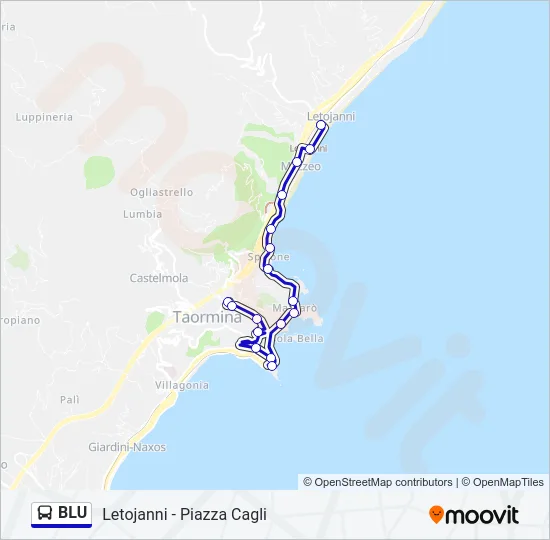 BLU Bus Line Map