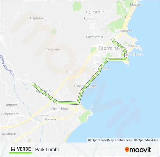 VERDE Bus Line Map
