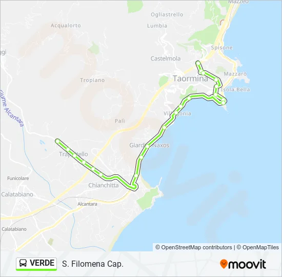 VERDE Bus Line Map
