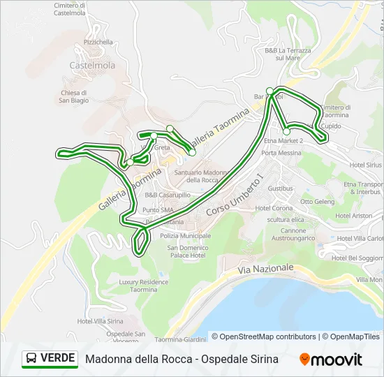 VERDE Bus Line Map