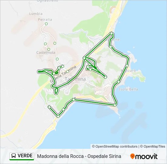 VERDE Bus Line Map