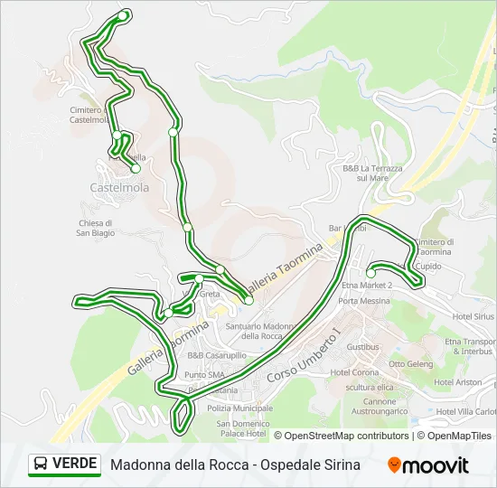 VERDE Bus Line Map