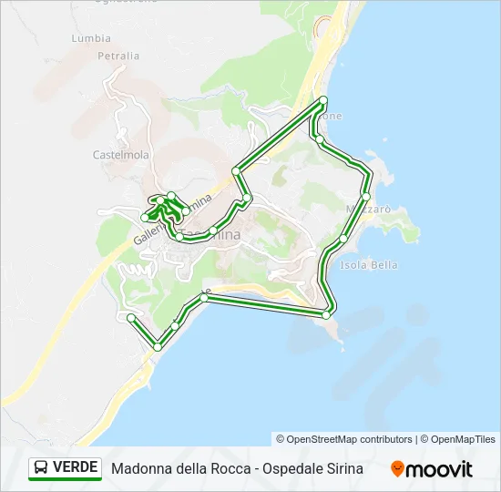 VERDE Bus Line Map