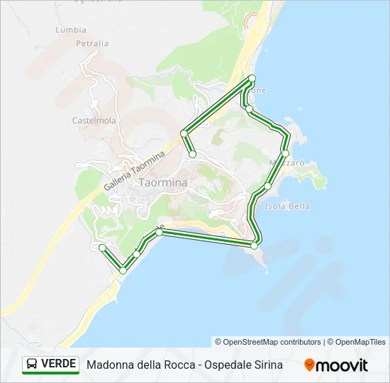 VERDE Bus Line Map
