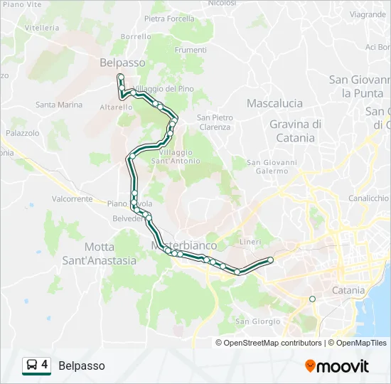 4 Bus Line Map