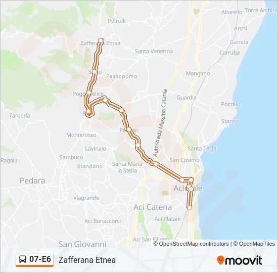 07-E6 Bus Line Map