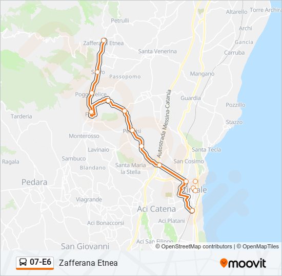 07-E6 bus Line Map