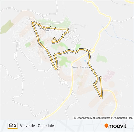 2 bus Line Map