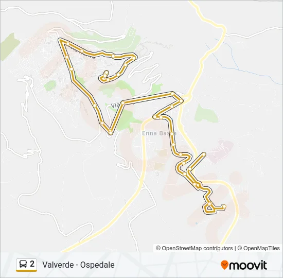2 Bus Line Map