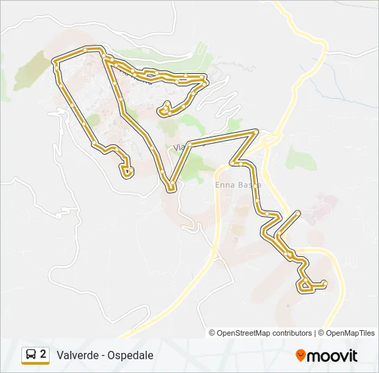 2 Bus Line Map