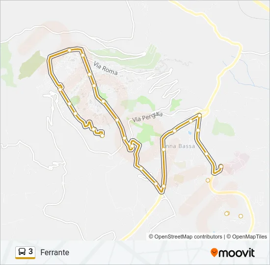 3 Bus Line Map