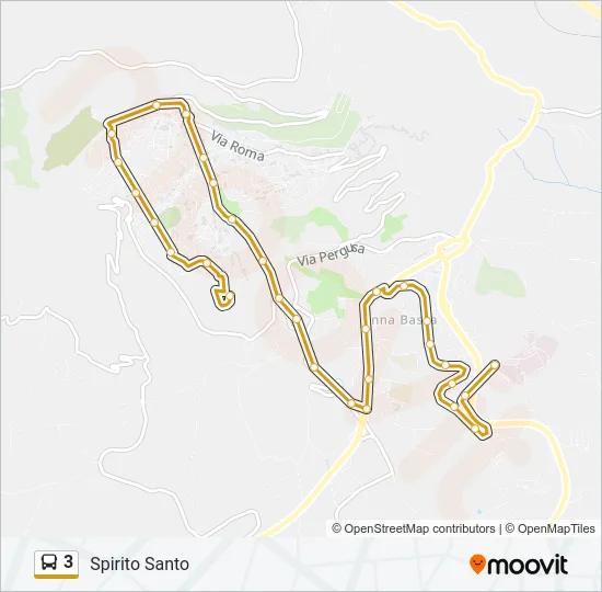 3 Bus Line Map