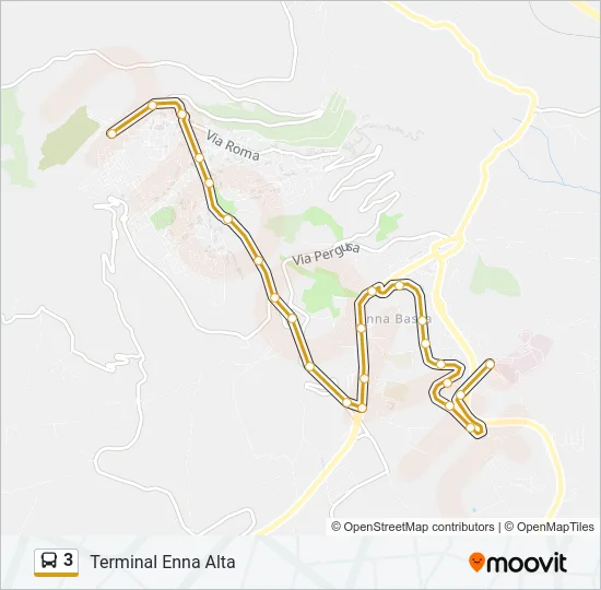 3 Bus Line Map