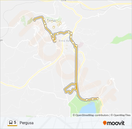 5 bus Line Map