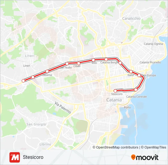 METROPOLITANA Metro Line Map
