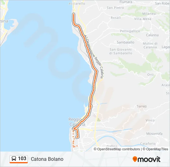 103  Line Map