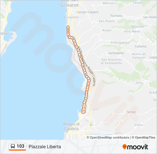 103  Line Map