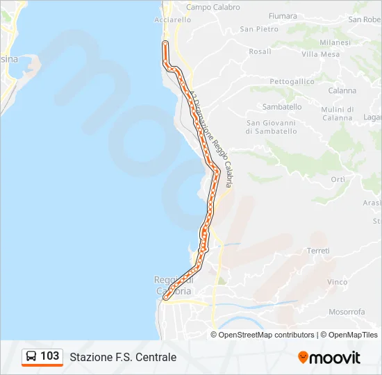 103  Line Map