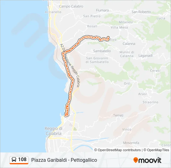 108  Line Map