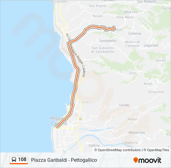 108  Line Map