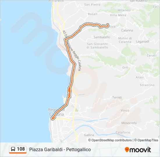 108  Line Map