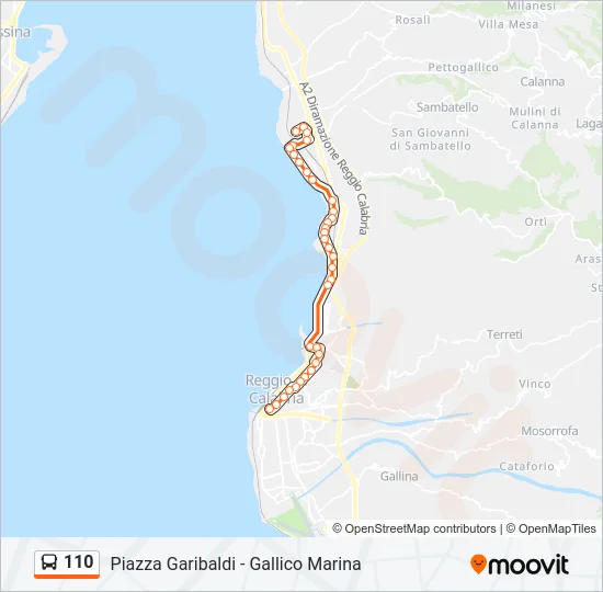 110  Line Map