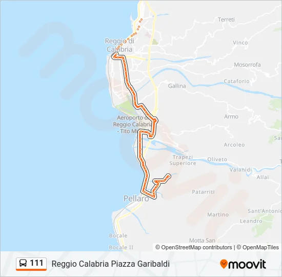 Percorso linea  111