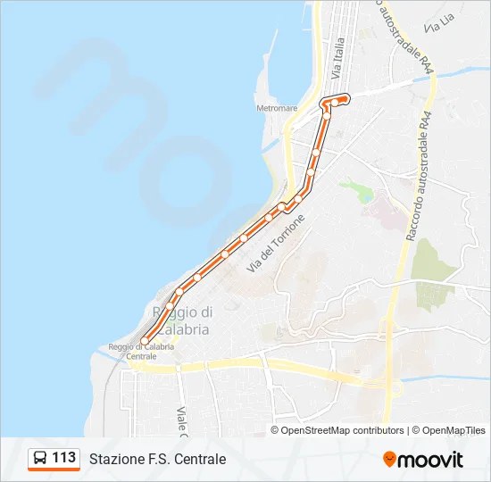 113  Line Map