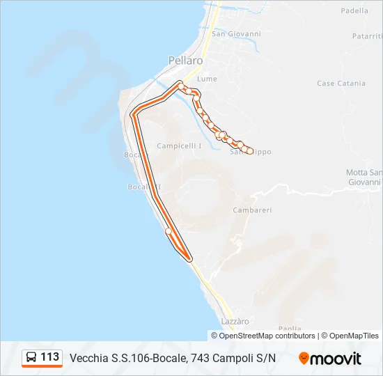113  Line Map