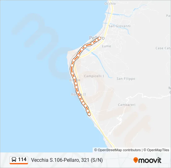 114  Line Map