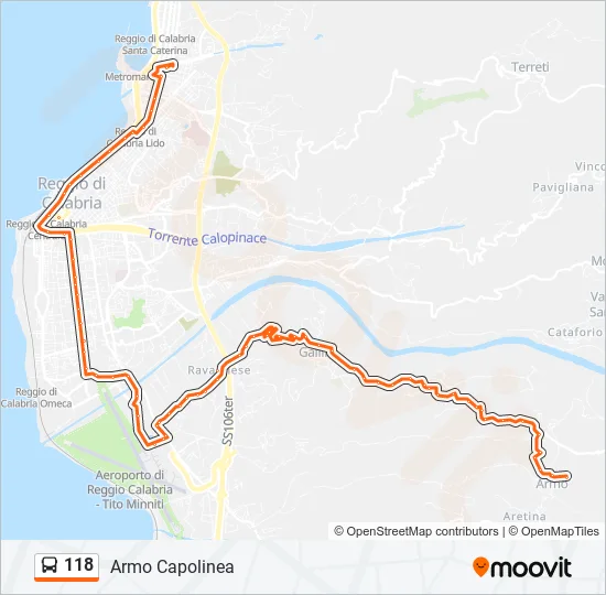 118  Line Map
