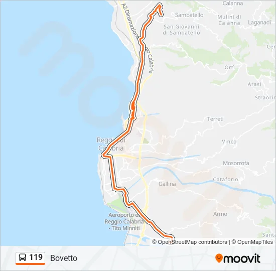 119  Line Map
