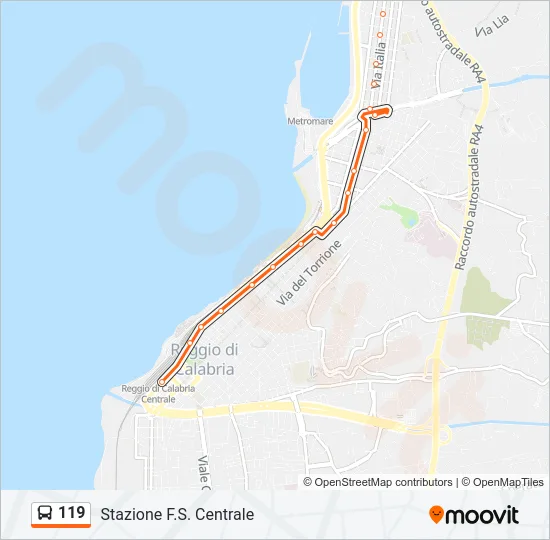 119  Line Map