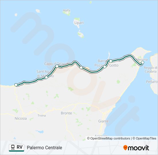 RV Train Line Map